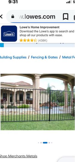 Steel fencing,