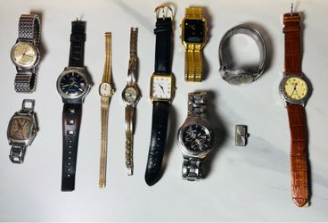 Untested 1+lb Vintage Watches Lot Parts Repair Elgin Timex Waltham 10k RGP Gruen