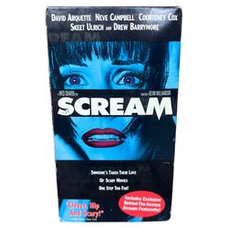 SCREAM VHS Courtney Cox Blue Cover Variant Wes Craven Horror Movie 1997