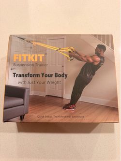 FITKIT TRX Suspension Straps with Built-in Door Anchor