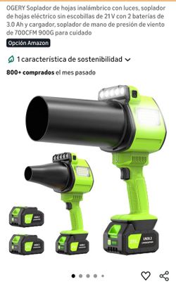 Soplador De Hojas Con Luces Integradas