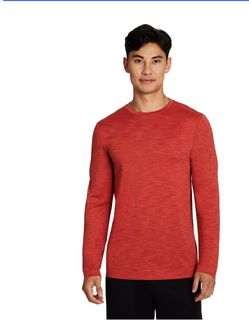 Reebok Mens and Big Mens Stride Performance Long Sleeve Shirt, Size M
