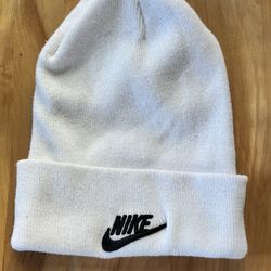 White Nike Beanie
