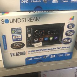 Soundstream Double Din Stereo Bluetooth 