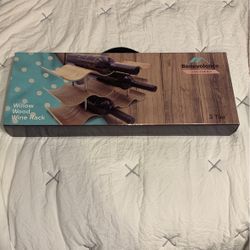 WILLOW WOOD WINE RACK 