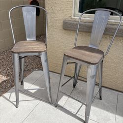 2 Outdoor/indoor Bar Stools 