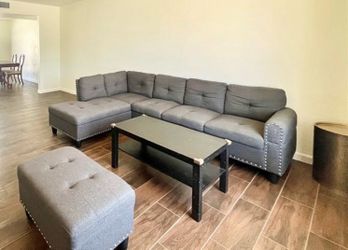 Sofa with coffee table and side table ❤️ 89005