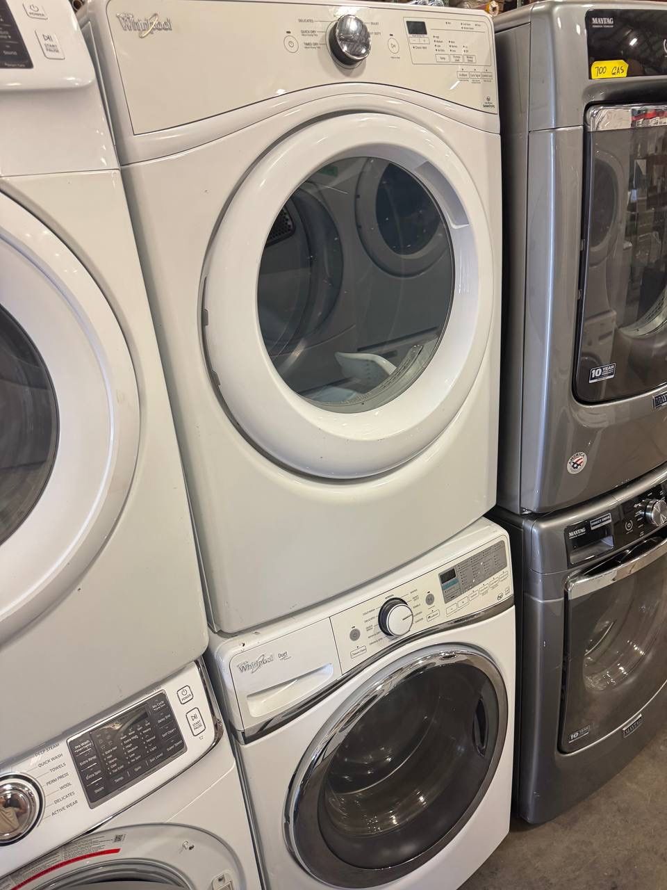 WHIRLPOOL DUET XL CAPACITY FRONT LOAD WASHER & DRYER SET WARRANTY ATTACHMENTS DELIVERY