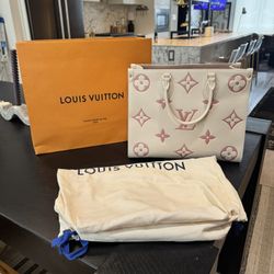  AUTHENTIC Louis Vuitton OnTheGo MM tote bag