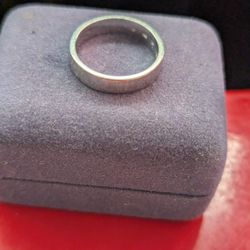 White Gold Band 18k Gold 