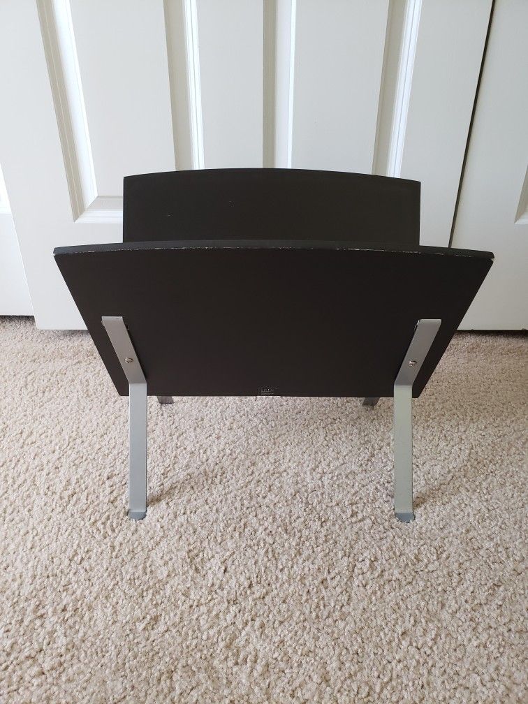 Modern Magazine Newspaper Rack Black 15 1/2x13