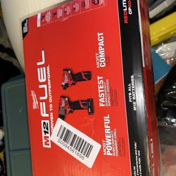 BRAND NEW Milwaukee M12 FUEL 12-Volt Cordless Hammer Drill and Impact Driver Kit