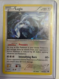 Lugia XY fates collide holo rare Pokemon card