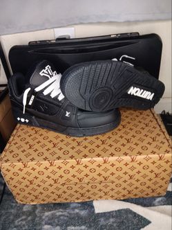 Black LV trainers