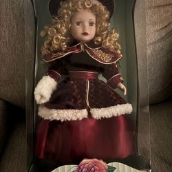 Porcelain Doll  New In Box- 5