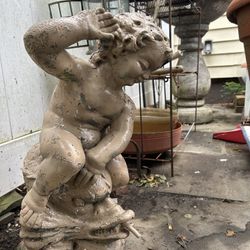 Vintage Garden Statue 28"H 