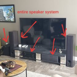 Entire Sound System | Speakers | Subwoofer | Receiver
