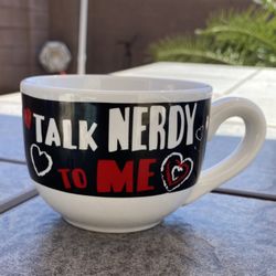 New Talk Nerdy to Me Coffee Cup Mug Novelty Fun Love Valentines Gift 14oz