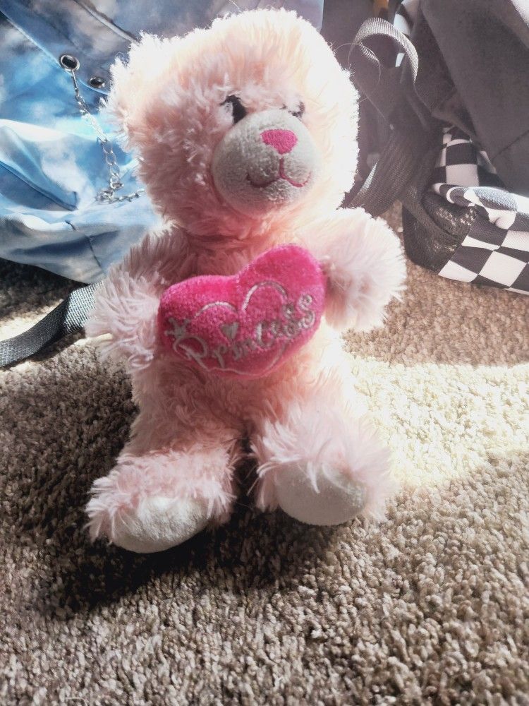 Pink princess teddy clearance bear