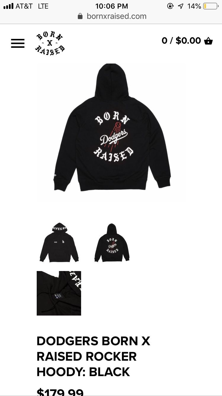 Born x Raised Dodgers hoodie