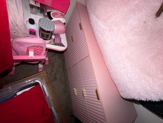 Pink dresser