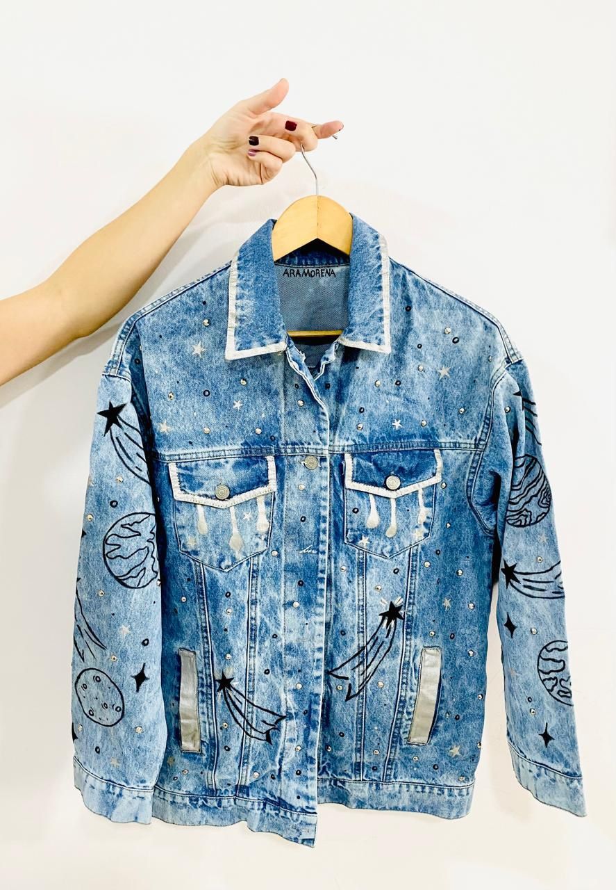 Painted Custom Jean Jacket