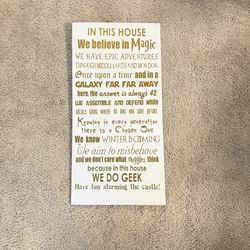 In This House Sign
