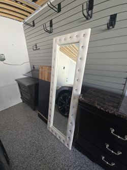 Full-Length Mirror with Rhinestones