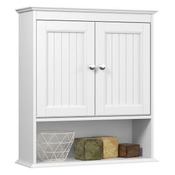 Spirich Bathroom Cabinet Wall Mounted with Doors