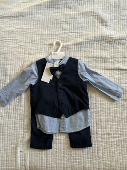 New Baby Boy Slack/Vest Set