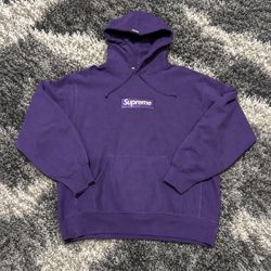 Supreme FW21 Purple Box Logo Hoodie