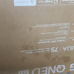 LG Qned Ai 75 inch screen tv