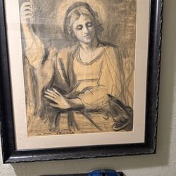 Steve White Religious charcoal, painting