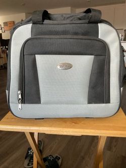 Bella Russo Gray and Black Carry-On Travel tote bag