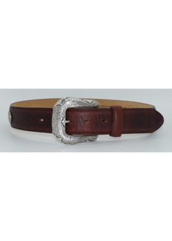 Justin Men's Brown Native Diamond Back Woven Belt Size 32