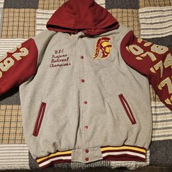 Vintage USC Trojan Fleece Jacket