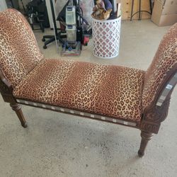Leopard Settee
