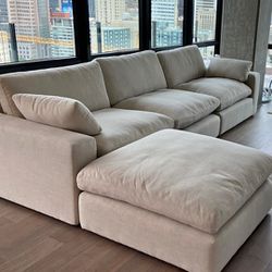BEST OFFER 💓🆕Linen 3-Piece Modular Sectional Couch By Ashley 🚛🚛Fast Delivery &Easy Financing/No Credit Check $0 Down Payment 