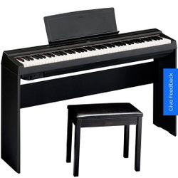 Yamaha P-125ABLB Digital Piano With Stand & Bench