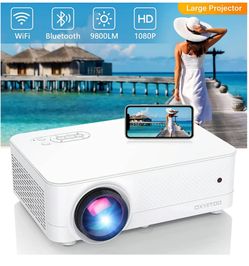 Full HD Native 1080P WiFi Bluetooth Projector,