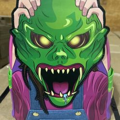 Brand new with tags Unreleased Loungefly Goosebumps Haunted Mask Glow In The Dark Backpack