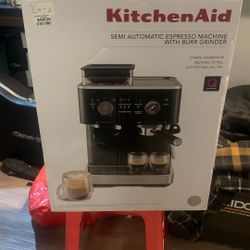KitchenAid Semi Automatic Espresso Machine With Burr Grinder 