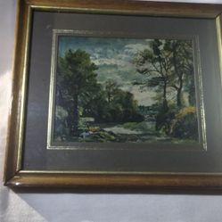 John Constable, A County Lane Oil On Paper, 8 X 11 3/4 Tate Gallery, 1821 Printed For The Trustees, By Henry Stone, LTD Banbury Oxon