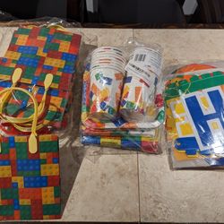 Lego Themed party supply/decorations package