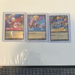 Disney Lorcana Festival Of The Arts Stitch Rapunzel Donald Duck Promos