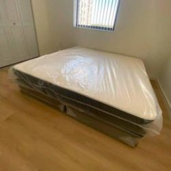 New KING SIZE MATTRESS WITH BOXSPRING SET COLCHONES NUEVOS KING SIZE BED 