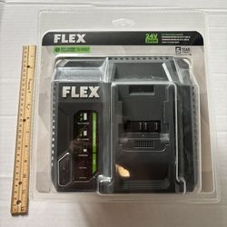 NEW FLEX 24V 280W Lithium-Ion Battery Rapid Charger Flex Power Tools Garage Home Workshop 