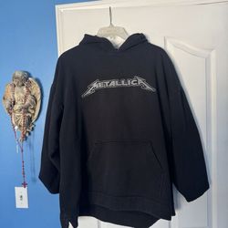 Vintage 90s Metallica Heavy Metal Hoodie Giant Tag XXL 2XL