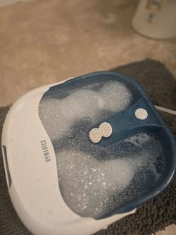HoMedics Heat Boost Bubble Pro Footbath - Like New & Deeply Sanitized