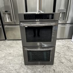 NEW LG 30 inch. Double oven in black stainless LWD3063BD